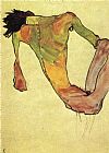 Egon Schiele Canvas Paintings - Male trunk on 1911